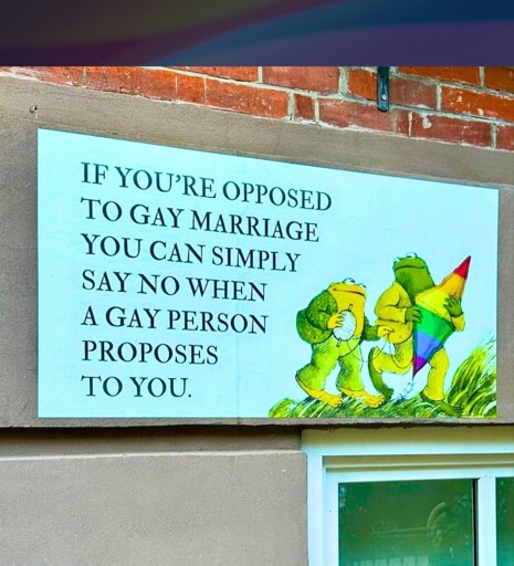 If you're opposed to gay marriage you can just say no when a gayvperson proposes